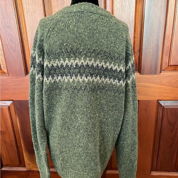 Sherpa Adventure Gear Wool Alpaca Knit Dumji Crewneck Sweater Fair Isle L Green - Picture 4 of 10